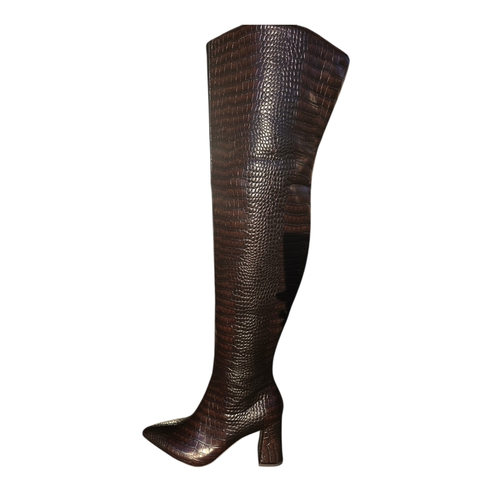 Elegant Brown Over-the-Knee Boots